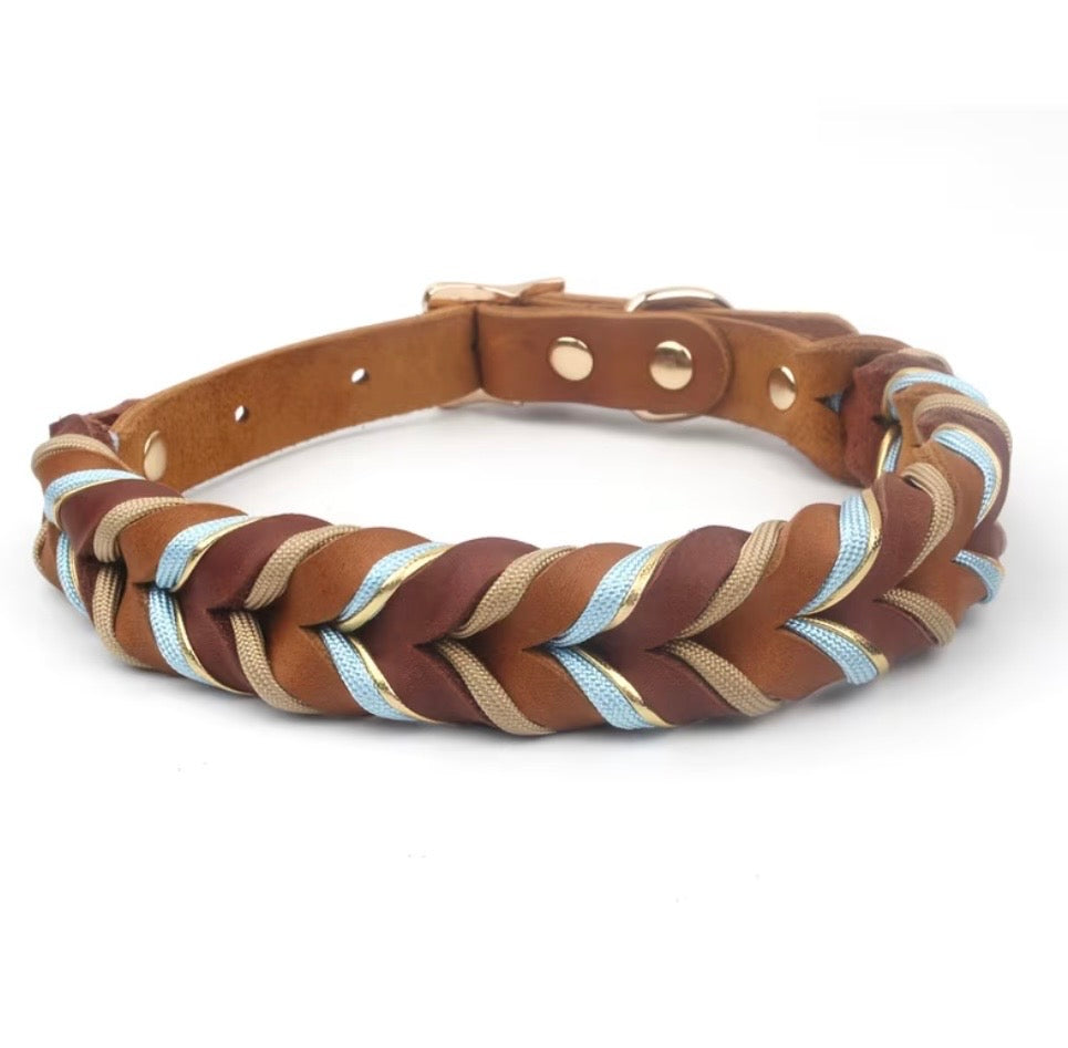 Handgefertigtes gewebtes Hundehalsband