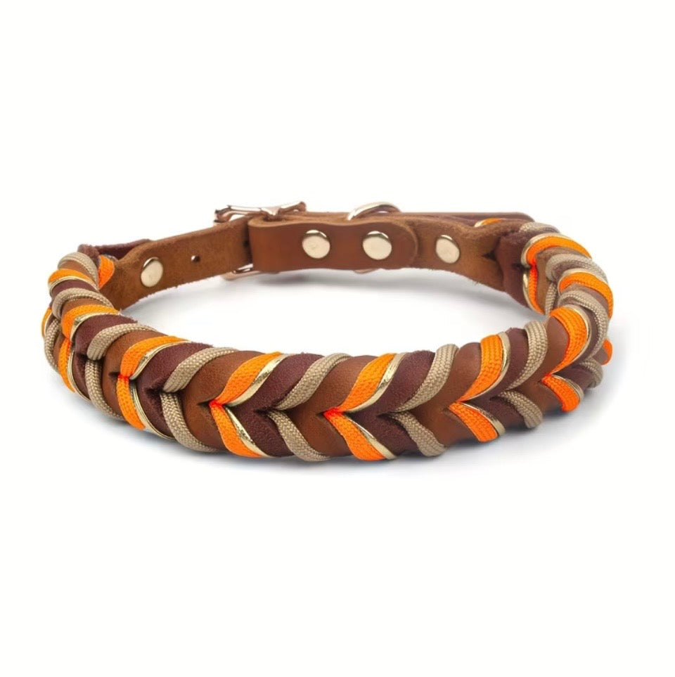 Handgefertigtes gewebtes Hundehalsband